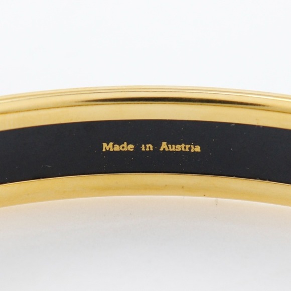 Hermes HERMES enamel bangle, cloisonné, gold plated, made in Australia, red, ... - Picture 5 of 7